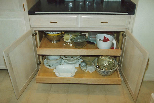 Pull out trays